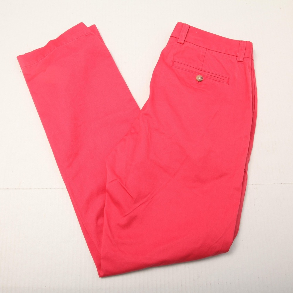 Vineyard Vines Pants Mens 30x32 Pink Slim Fit Breaker Chino Cotton Casual